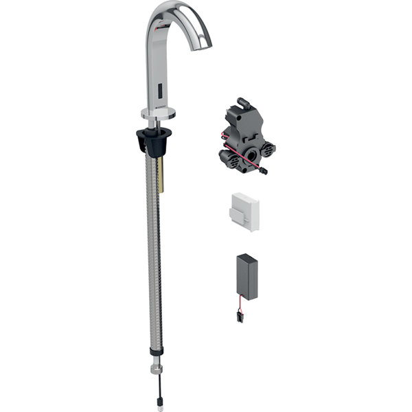 Geberit Piave basin mixer, 167mm projection, without mixer, battery operated, for flush-mounted function box, 116.183.