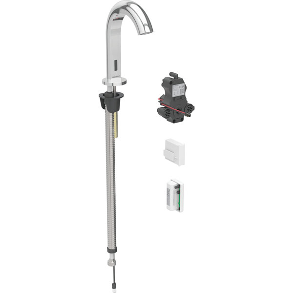 Geberit Piave basin mixer, 167mm projection, with mixer, generator operation, for flush-mounted function box, 116.186.