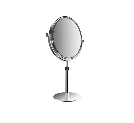 Emco pure standing mirror, height adjustable, diameter 201 mm, 3-fold enlargement, chrome 109400119