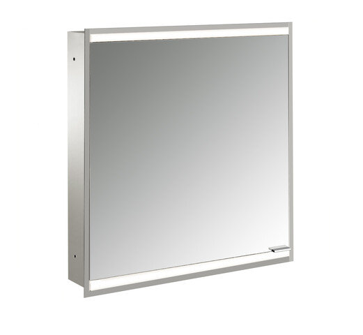 Emco prime 2 Facelift illuminated mirror cabinet, 600 mm, 1 door, stop left, concealed model, 9497