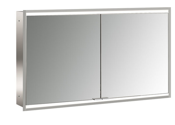 Emco prime 2 facelift illuminated mirror cabinet, 1200 mm, 2 doors, concealed model, 9497