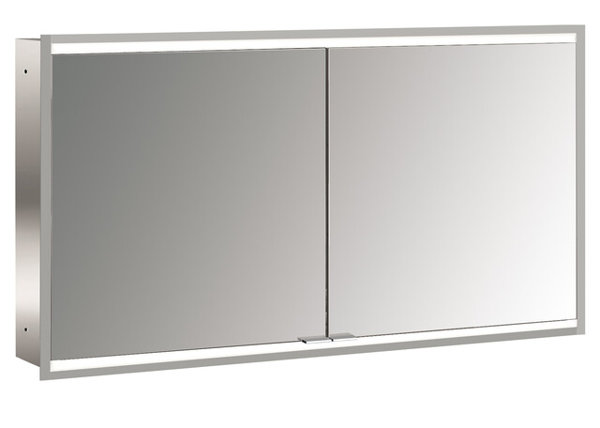 Emco prime 2 facelift illuminated mirror cabinet, 1300 mm, 2 doors, concealed model, 9497