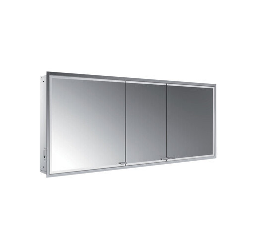 Emco asis prestige 2 illuminated mirror cabinet, flush-mounted model, 1615mm