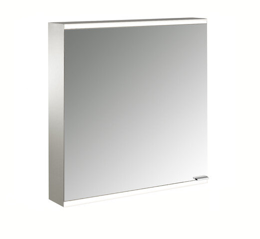 Emco prime 2 Illuminated mirror cabinet, 600 mm, 1 door, left hinged, surface-mounted model, IP 20, without light package