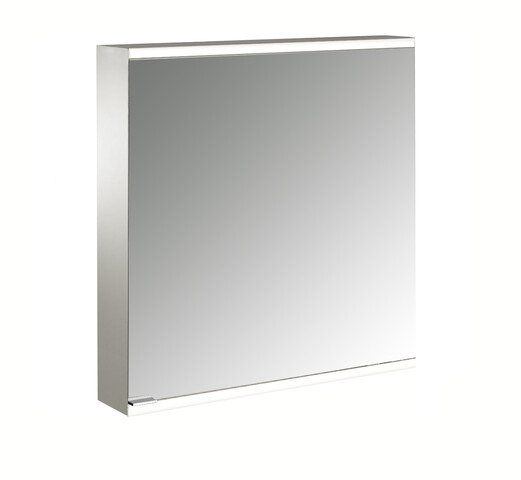 Emco prime 2 Illuminated mirror cabinet, 600 mm, 1 door, right hinge, surface-mounted model, IP 20, without light package