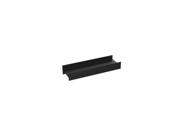 Emco aura shower rail, 300 mm, one drain channel, matt black, 854513400