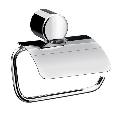 Emco fino paper holder with lid, chrome