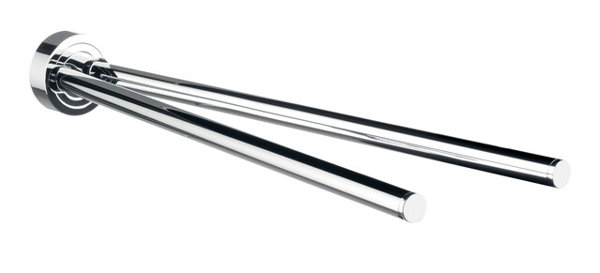 Emco polo towel rail, rotatable, L=410mm, 2-arm, chrome, 075000141