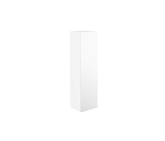 Emco evo tall cabinet, 1500mm, glass door, tip-on fitting, 4 glass shelves, LED interior light, 957950