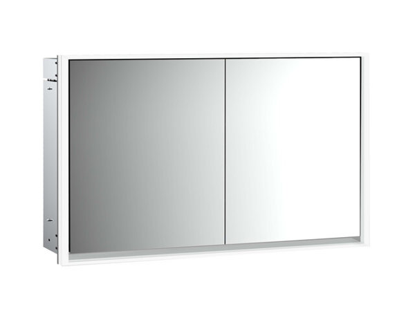 Emco loft illuminated mirror cabinet, 1300 mm, 2 doors, flush-mounted model, 979805121