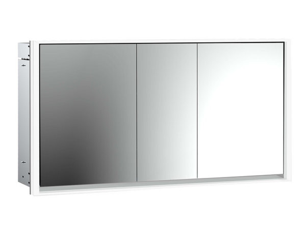 Emco loft illuminated mirror cabinet, 1600 mm, 3 doors, flush-mounted model, 979805123