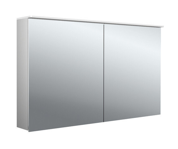 Emco pure 2 design LED illuminated mirror cabinet with light sail, 2 doors, 1200x711x153mm, 979705405