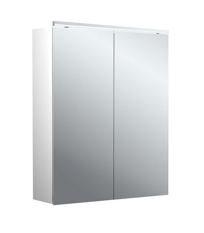 Emco pure 2 Classic LED illuminated mirror cabinet with top light, 2 doors, 600x711x153mm, 979705502