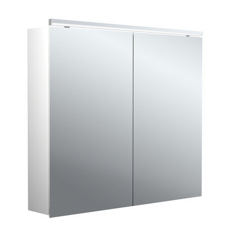 Emco pure 2 Classic LED illuminated mirror cabinet with top light, 2 doors, 800x711x153mm, 979705503