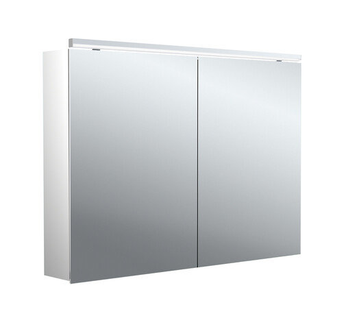 Emco pure 2 Classic LED illuminated mirror cabinet with top light, 2 doors, 1000x711x153mm, 979705504