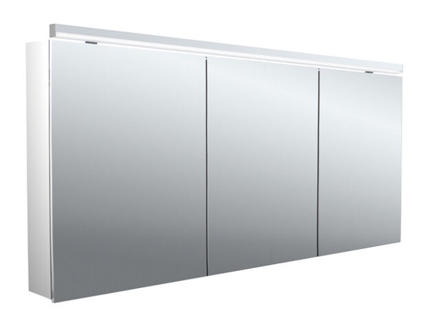 Emco pure 2 Classic LED illuminated mirror cabinet with top light, 3 doors, 1600x711x153mm, 979705507