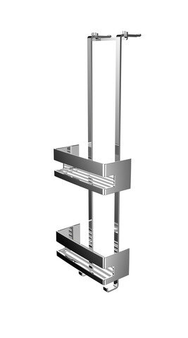 Emco system2 door frame, 2 deep baskets, chrome, 354500125