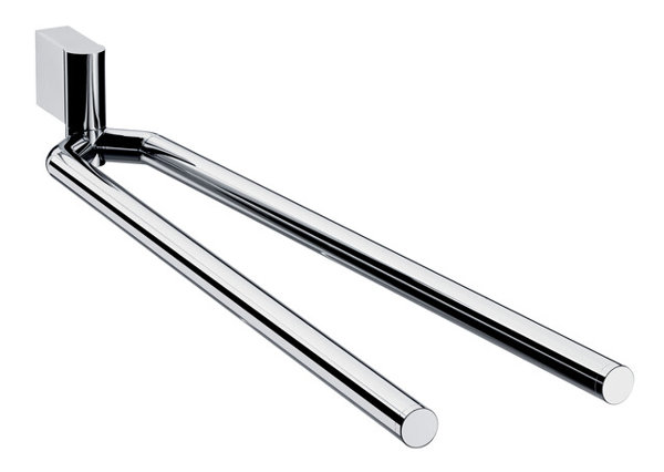 Emco system2 towel rail, swivel, 2-arm, 487mm, chrome, 355000149