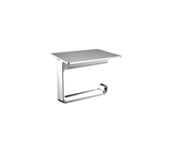 Emco Trend paper holder, with shelf, chrome, 029800104