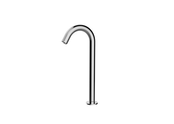 TOTO automatic faucet spout, curved, high, 4 l/min, cold water, 123mm projection, Auto Function, DLE...