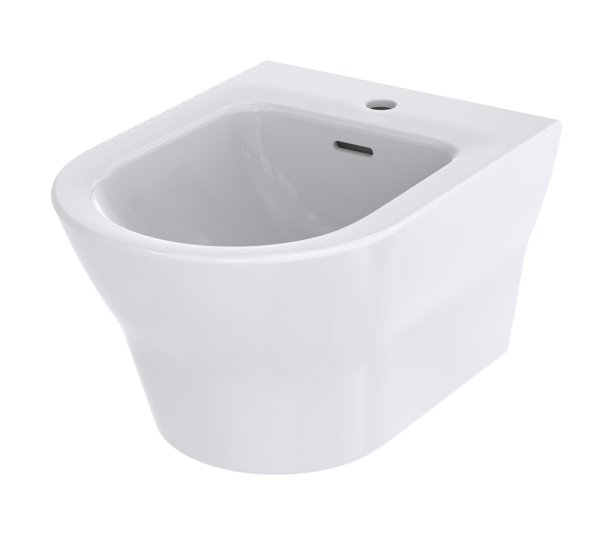 TOTO MH wall-mounted bidet, with tap hole, with overflow, 400x550x310mm, Cefiontect, BW10045G1