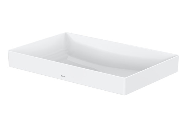 TOTO TR Countertop washbasin, without tap hole, with overflow, 600x380mm, Cefiontect, Linearceram, L4716RE