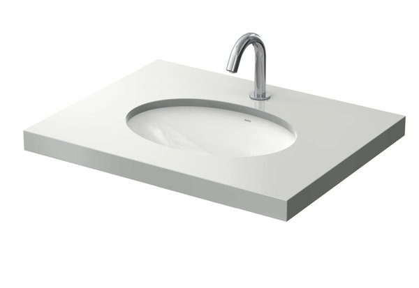 TOTO WU undercounter washbasin, without tap hole, with overflow, 500x380mm, round basin, LW1505JUYWF#W