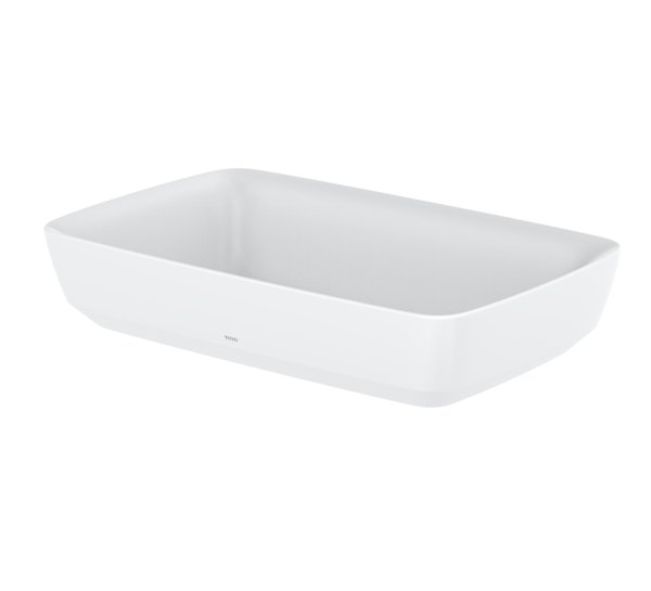 TOTO CE Countertop washbasin, without tap hole, with overflow, 600x380mm, Cefiontect, made of Galala...