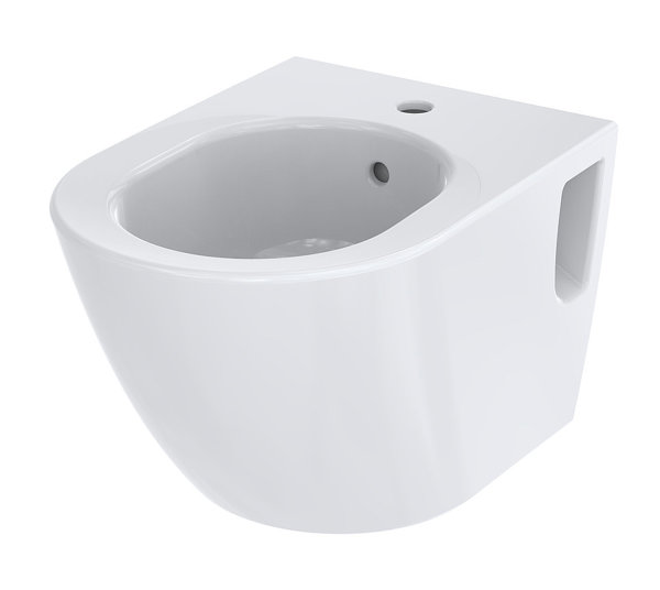 TOTO NC wall-mounted bidet, with tap hole, with overflow, 380x530x335mm, Cefiontect, B762E#XW