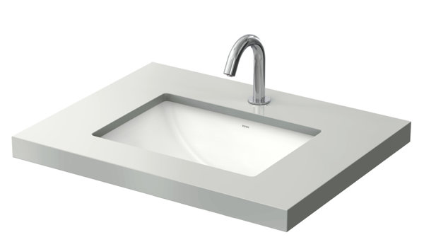 TOTO WU Vanity washbasin, without tap hole, with overflow, 500x380mm, square basin, LW1535Y