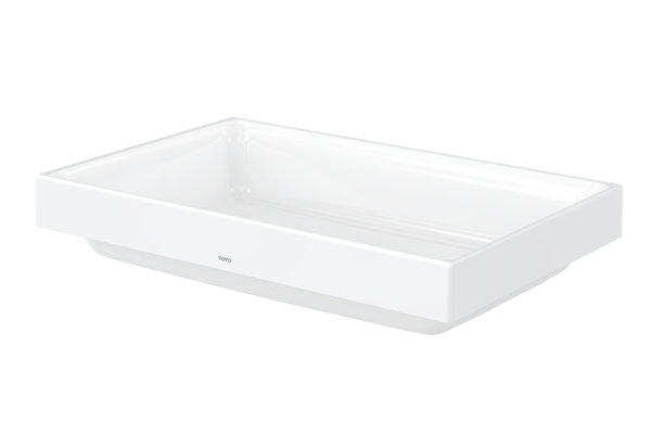 TOTO CS Countertop washbasin, without tap hole, with overflow, 600x385mm, Cefiontect, LW1716WH