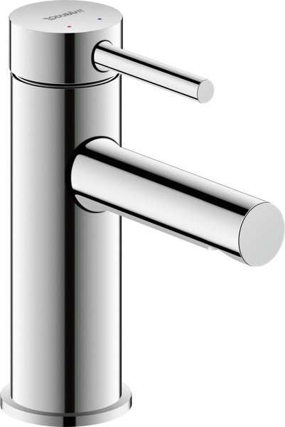 Duravit Circle single-lever basin mixer S, without pop-up waste, 100 mm projection, chrome, CE1010002010