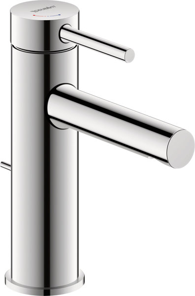 Duravit Circle single-lever basin mixer M FreshStart, with pop-up waste, 117 mm projection, chrome, CE1021001010