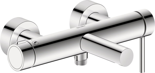 Duravit Circle single lever bath mixer, projection 185 mm, exposed, chrome, CE5230000010