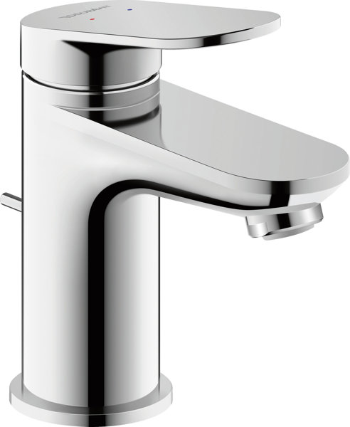 Duravit Wave single lever basin mixer, 95 mm projection, with pop-up waste, WA10100010