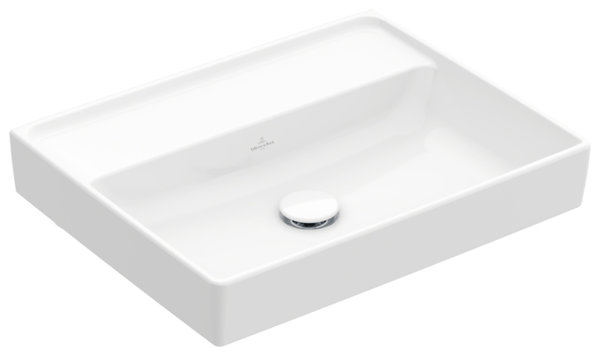 Villeroy & Boch Collaro washbasin, 550 x 440 mm, without tap hole , without overflow, unground, 4A3358