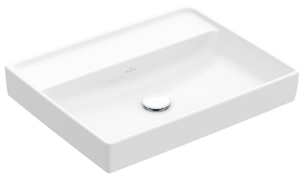 Villeroy & Boch Collaro washbasin, 600 x 470 mm, without tap hole , without overflow, unground, 4A3363