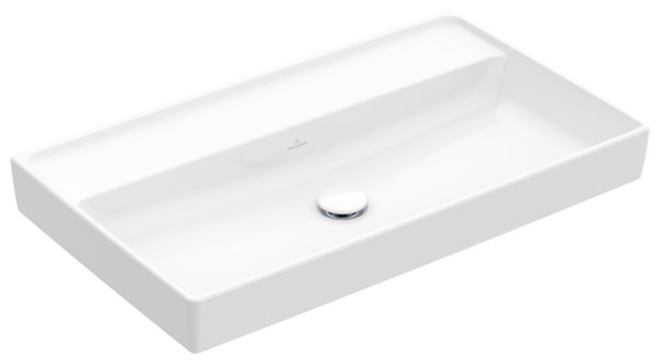 Villeroy & Boch Collaro cabinet washbasin, 800 x 465 mm, without tap hole , without overflow, unground, 4A3383