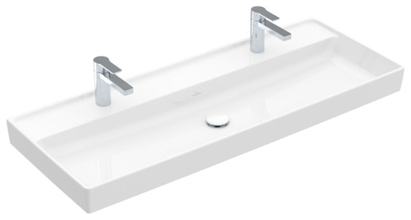 Villeroy & Boch Collaro cabinet washbasin, 1200 x 470 mm, 2 tap holes, without overflow, ungroun...