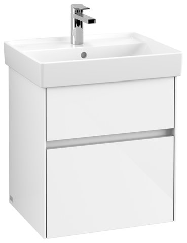 Villeroy & Boch Collaro washbasin cabinet with lighting, 510x546x414 mm, 2 drawers, C007B0