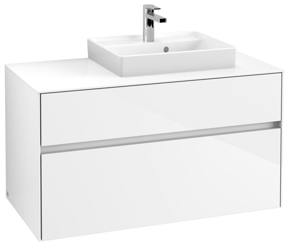 Villeroy & Boch Collaro washbasin cabinet 1000x548x500 mm, 2 drawers , for washbasin right, C01500