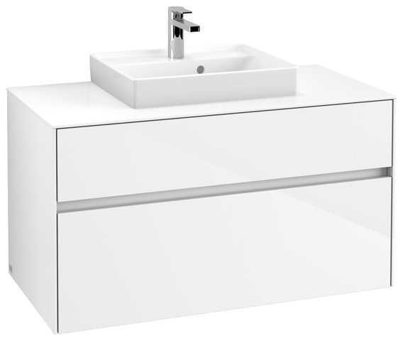 Villeroy & Boch Collaro washbasin cabinet 1000x548x500 mm, 2 drawers , for washbasin in the midd...