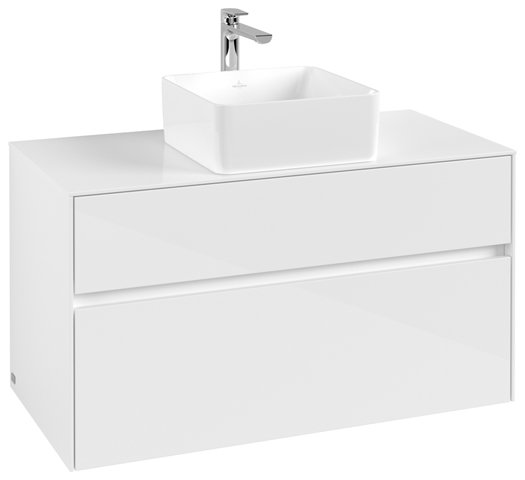 Villeroy & Boch Collaro washbasin cabinet 1000x548x500 mm, 2 drawers , for washbasin in the middle, C03800