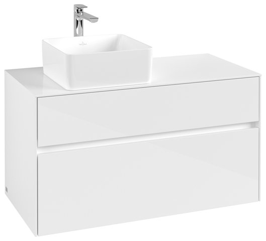 Villeroy & Boch Collaro washbasin cabinet 1000x548x500 mm, 2 drawers , for washbasin left, C03900