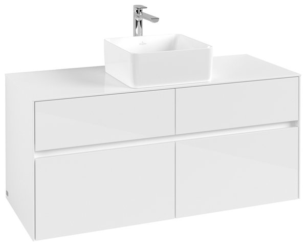 Villeroy & Boch Collaro washbasin cabinet 1200x548x500 mm, 4 drawers, for washbasin in the middle, C04100