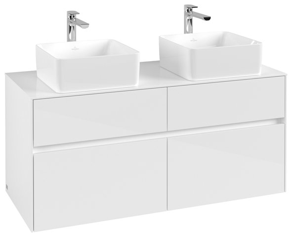 Villeroy & Boch Collaro washbasin cabinet 1200x548x500 mm, 4 drawers , for 2 washbasins, C04400