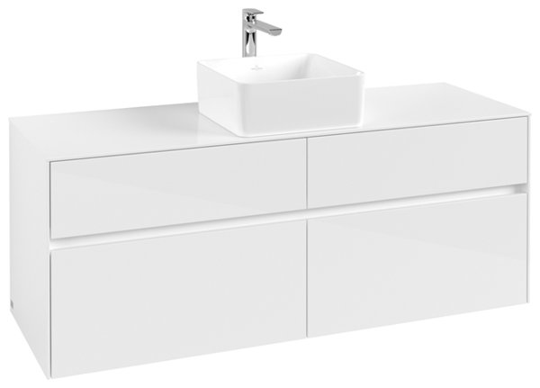 Villeroy & Boch Collaro washbasin cabinet 1400x548x500 mm, 4 drawers , for washbasin in the middle, C04500