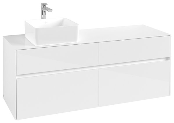 Villeroy & Boch Collaro vanity unit 1400x548x500 mm, 4 drawers , for washbasin left, C04600