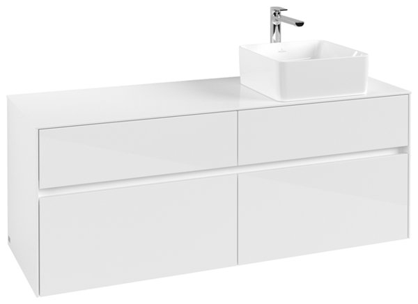 Villeroy & Boch Collaro vanity unit 1400x548x500 mm, 4 drawers , for washbasin right, C04700