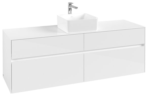 Villeroy & Boch Collaro washbasin cabinet 1600x548x500 mm, 4 drawers , for washbasin in the middle, C04900